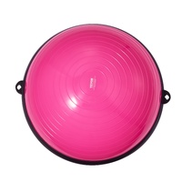 VEVOR Half Exercise Ball Trainer, 23 inch Balance Ball Trainer, 660lbs Capacity Stability Ball, Yoga Ball with Resistance Bands & Foot Pump, Strength 