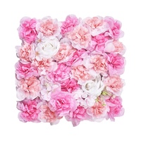 VEVOR 3D Flower Wall Panel, 12 PCS 15 x 15 inch, Artificial Floral Wall Background Mesh Backing Mat,Seamless Design&Easy Installation for Wedding Vale