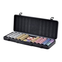VEVOR Poker Chip Set, 500-Piece Poker Set, Complete Poker Playing Game Set with Carrying  Case, Heavyweight 14 Gram Casino Clay Chips, Cards, Buttons 