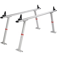 VEVOR Truck Rack, 363lbs Capacity, 19-34in Adjustable Height, Aluminum Ladder Rack for Truck with 8 Non-Drilling C-clamps, Heavy Duty Truck Bed Rack T