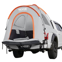 Truck Bed Tent, 5.5'-6' Pickup Truck Tent with Rain Layer and Carry Bag, Waterproof PU2000mm Double Layer Truck Tent for Camping, Accommodate 2-3 Pers