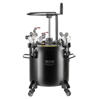 VEVOR Spray Paint Pressure Pot Tank 20L/5gal with Casters Leak Repair Sealant