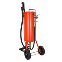 VEVOR 10 Gallon Heavy-Duty Sand Blaster, 60-110 PSI High Pressure Sandblaster, Portable Abrasive Blasting Tank, Air Sand Blasting Kit with 2 Ceramic N
