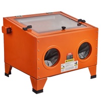 VEVOR 25 Gallon Sandblasting Cabinet, 40-120PSI Portable Benchtop Sand Blasting Cabinet, Heavy Duty Steel Sand Blaster with Blasting Gun & 4 Ceramic N