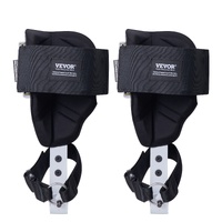 VEVOR Tree Climbing Spikes, 1 Pair Aluminum Climbing Spurs, 350lbs Load Capacity Tree Climbing Gear with Straps and Spike Protectors, Arborist Equipme