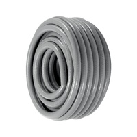 VEVOR 12.7 mm Flexible Electrical Conduit, 30.5 m, PVC Liquid-Tight Conduit Non-Metallic with 5 Straight and 5 90-Degree Conduit Connector Fittings, f