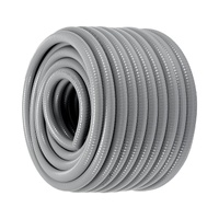 VEVOR 19.1 mm Flexible Electrical Conduit, 30.5 m, PVC Liquid-Tight Conduit Non-Metallic with 5 Straight and 5 90-Degree Conduit Connector Fittings, f