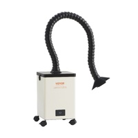 VEVOR Solder Fume Extractor, 150W Soldering Smoke Extractor with 3-Stage Filters, 332 m³/h Strong Suction Smoke Absorber and Purifier for Soldering, E