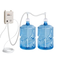 VEVOR Bottled Water Dispenser Pump System, 2x5 Gallon Dispensing System, Automatic Electric Water Dispenser, Double-Pipe Water Jug Pump, Compatible Us