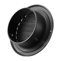 VEVOR 145 mm Wall Vent Cover, Louvered Round AC Vent Gable Cover, Premium Stainless Steel & with Built-in a Protection Screen, for House,Bathroom,Gara