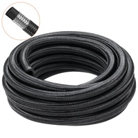 VEVOR 8AN Fuel Line Kit, 6.1 m Fuel Hose Kit, 1.0 cm Nylon Stainless Steel Braided Fuel Line Oil/Gas/Diesel Hose End Fitting Kit, with 12 PCS Swivel F
