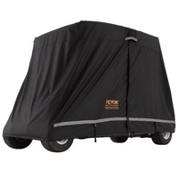 VEVOR 4 Passenger Golf Cart Cover, 600D Polyester Full Cover, Universal Fits for Most Brand Club Car Covers, Waterproof, Sunproof, and Dustproof Outdo