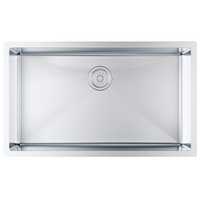 VEVOR Kitchen Sink, 304 Stainless Steel Drop-In Sinks, Undermount Single Bowl Basin with Accessories(Pack of 3), Household Dishwasher Sinks for Workst