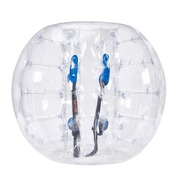 VEVOR Inflatable Bumper Ball 1-Pack, 4FT/1.2M Body Sumo Zorb Balls for Teen & Adult, 0.8mm Thick PVC Human Hamster Bubble Balls for Outdoor Team Gamin