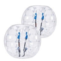 VEVOR Inflatable Bumper Balls 2-Pack, 4FT/1.2M Body Sumo Zorb Balls for Teen & Adult, 0.8mm Thick PVC Human Hamster Bubble Balls for Outdoor Team Gami