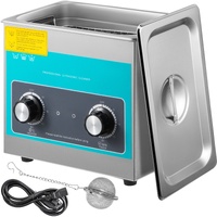 VEVOR Knob Ultrasonic Cleaner 3L 40kHz Ultrasonic Cleaning Machine Knob Control Sonic Cleaner 304 Stainless Steel Ultrasonic Cleaner Machine with Heat