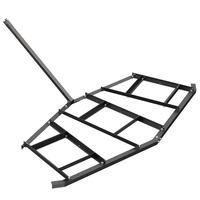 VEVOR Driveway Drag, 84" Width Tow Behind Drag Harrow, Q235 Steel Driveway Grader with Adjustable Bars, Support up to 50 lbs, Driveway Tractor Harrow 