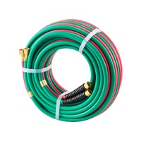 VEVOR Oxygen Acetylene Hose, 1/4-Inch x 50FT Oxy Acetylene Hose with 9/16"-18 LH/RH B Fittings, R Grade Welding Torch Twin Hose with 300PSI Maximum Wo