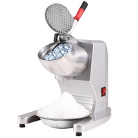 VEVOR Ice Crushers Machine, 220lbs Per Hour Electric Snow Cone Maker with 4 Blades, 300W Electric Ice Crusher with Cover and Bowl for Home and Commerc