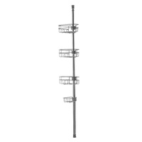 VEVOR 39" to 125" High Shower Corner Caddy Tension Pole Rust-Proof Tension Pole