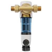 VEVOR Spin Down Filter, 40 Micron Whole House Sediment Filter for Well Water, 3/4" G-M + 1" G-M, 4 T/H High Flow Rate, for Whole House Water Filtratio