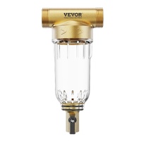 VEVOR Spin Down Filter, 40 Micron Whole House Sediment Filter for Well Water, 3/4" G-F + 1" G-M, 4 T/H High Flow Rate, for Whole House Water Filtratio
