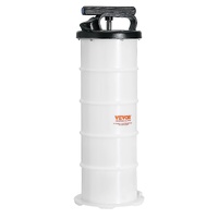 VEVOR Fluid Extractor, 6.5 Liters Capacity, Manual Hand-Operated Oil Changer Vacuum Fluid Extractor with Dipstick and Suction Hose, Oil Extractor Chan