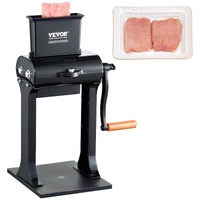 VEVOR Commercial Meat Tenderizer, Heavy Duty Stainless Steel Meat Tenderizer Machine, Quick and Easy Manual Operation Kitchen Tool, 148mm Feed Port fo