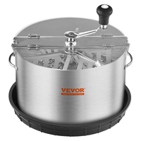 VEVOR Bud Leaf Trimmer, 39.5cm Stainless Steel Manual Bud Trimmer Machine, with Clear PET Cover for Visual Cutting, Hand Pruners Included, for Cutting
