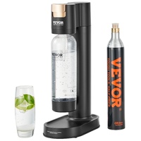 VEVOR Sparkling Water Maker, Soda Maker Machine for Home Carbonating, Seltzer Water Starter Kit with BPA-free 1L PET Bottle, CO2 Cylinder, Compatible 
