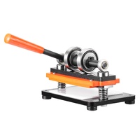 Leather Cutting Machine, 7.1 x 3.9 in Embossing Plate Manual Die Cutter, 0.47 in Pressure Stroke Leather Embossing Machine, Dual Guide Shafts Die Cut 
