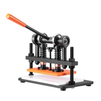 VEVOR Leather Cutting Machine, 10.2 x 5.9 in Embossing Plate Manual Die Cutter, 0.47 in Pressure Stroke Leather Embossing Machine, Dual Guide Shafts D