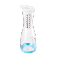 VEVOR Water Filter Pitcher 6 Cup Glass Water Filtration Pitcher 211 Gallons