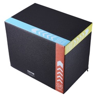 VEVOR 3 in 1 Plyometric Jump Box, 30/24/20 Inch Foam Plyo Box, Platform & Jumping Agility Box, Anti-Slip Fitness Exercise Step Up Box for Home Gym Tra