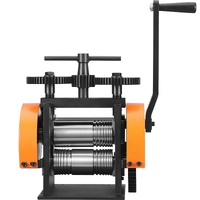 VEVOR Rolling Mill, 1.77"/45 mm Jewelry Rolling Mill Machine, 1: 2.4 Gear Ratio, 3-in-1 Multi-function Rolling Mill, 0-6 mm Press Thickness for Metal 