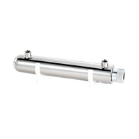 VEVOR UV Water Purifier, 12W 1GPM, 220V Versatile Ultraviolet Water Purifier Filter with Stainless Steel Housing, Whole House UV Water Filter with Qua