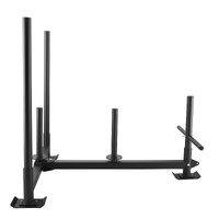 VEVOR Weight Training Sled, Pull Push Power Sled with Handle, Fitness Strength Resistance Training, Steel Workout Equipment for Athletic Exercise & Sp