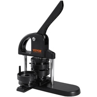 VEVOR Button Maker Machine, 1/1.25/2.28 inch(25/32/58mm) 3-in-1 Pin Maker, Installation-Free Badge Punch Press Kit, Button Making Supplies with 300pcs