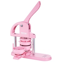 VEVOR Button Maker, 1/1.25/2.28 inch(25/32/58mm) 3-IN-1 Pin Maker, 300pcs Button Parts, Button Maker Machine with Panda Magic Book, Ergonomic Arc Hand