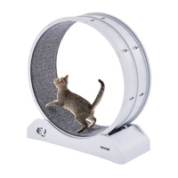 VEVOR Cat Exercise Wheel, 31.5 in, Large Cat Running Wheel with Secure Brake & Carpeted Runway, Quiet Operation Cat Treadmill, Indoor Cats Exerciser W