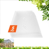 VEVOR 5 Pack Polycarbonate Greenhouse Panels 2' X 4' X 0.32'' Roof Sheets
