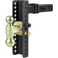 VEVOR Adjustable Trailer Hitch, 25.4 cm Drop & 21.59 cm Rise Hitch Ball Mount with 5.08 cm Receiver, Solid Tube, 6350 kgs GTW, 5.08 cm & 5.08-0.79 cm 