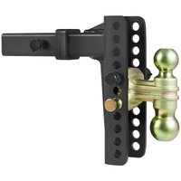 VEVOR Adjustable Trailer Hitch, 203.2 mm Drop & 165.1 mm Rise Hitch Ball Mount with 50.8 mm Receiver, Solid Tube, 6350 kg GTW, 50.8 m and 58.7 mm 45# 