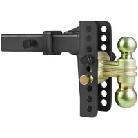 VEVOR Adjustable Trailer Hitch, 152.4 mm Drop & 114.3 mm Rise Hitch Ball Mount with 50.8 mm Receiver, Solid Tube, 6350 kg GTW, 50.8 mm and 58.7 mm 45#