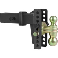 VEVOR Adjustable Trailer Hitch, 15cm Drop & 11.43cm Rise Hitch Ball Mount with 6.35cm Receiver, Solid Tube, 6577 kgs GTW, 5.08cm & 5.08-0.79cm 45# Ste