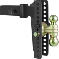 VEVOR Adjustable Trailer Hitch, 25 cm Drop & 21.59 cm Rise Hitch Ball Mount with 6.35 cm Receiver Solid Tube, 6577 kgs GTW, 5.08 cm & 5.08-0.79 cm 45#