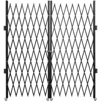 VEVOR Double Folding Security Gate Folding Door Gate 5.1' H x 10.2' W Scissor Gate