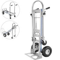VEVOR Aluminum Hand Truck 3 in 1 Folding Hand Truck Convertible Hand Truck and Dolly
