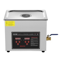 VEVOR Ultrasonic Cleaner with Digital Timer & Heater, Professional Ultra Sonic Jewelry Cleaner, Stainless Steel Heated Cleaning Machine for Glasses Wa