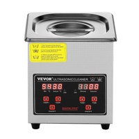 VEVOR Ultrasonic Cleaner with Digital Timer & Heater, Professional Ultra Sonic Jewelry Cleaner, Stainless Steel Heated Cleaning Machine for Glasses Wa